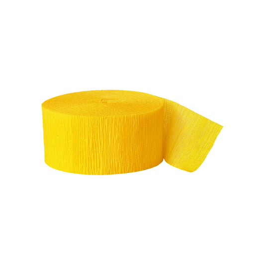 Crepe Streamer Yellow