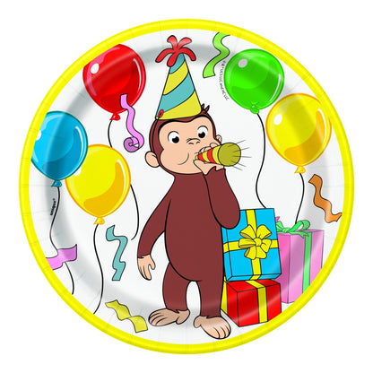 Curious George 7” Plates 8CT