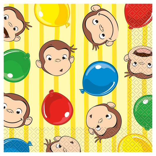 Curious George Large Napkins 16ct
