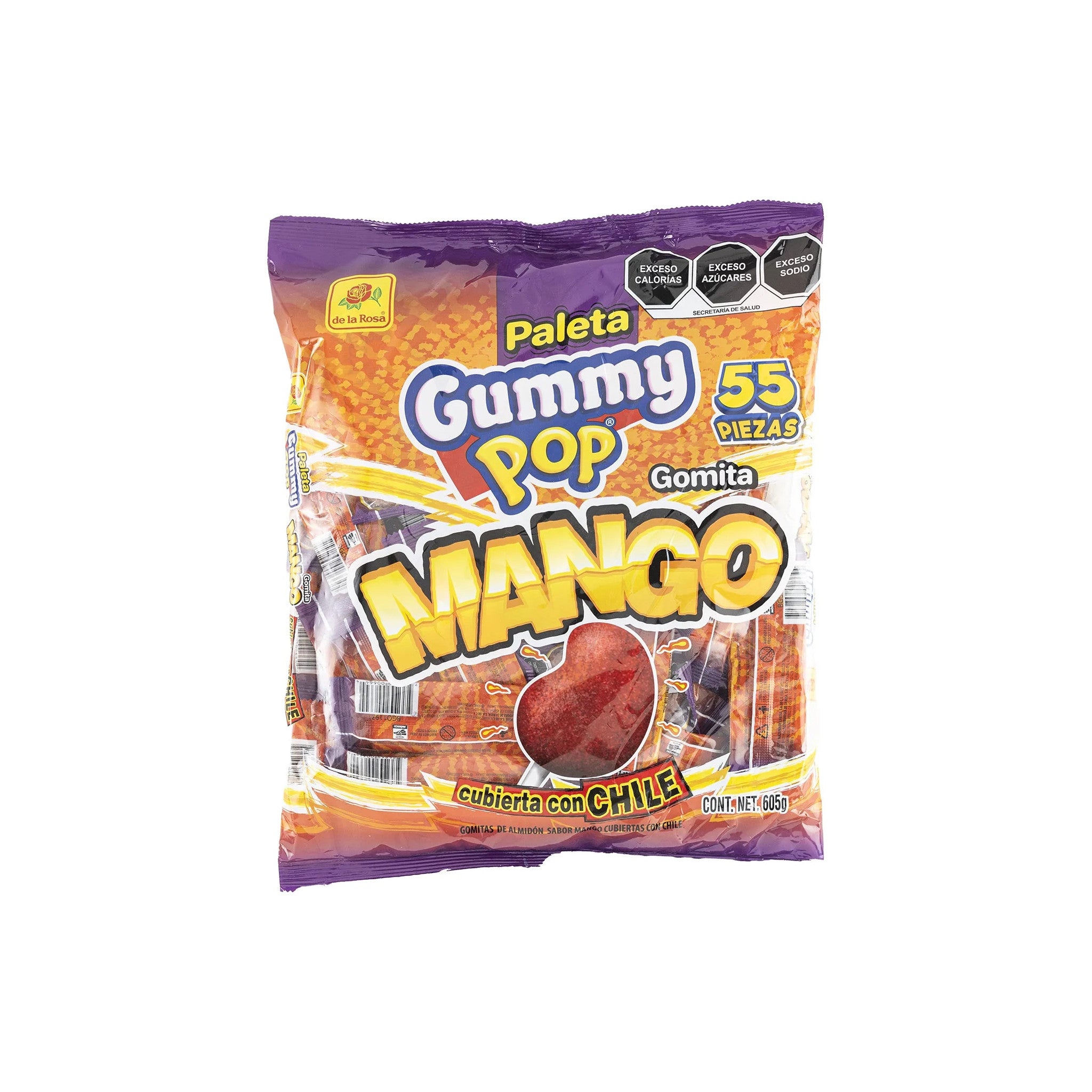 De La Rosa Gummy Pop Mango - Candies