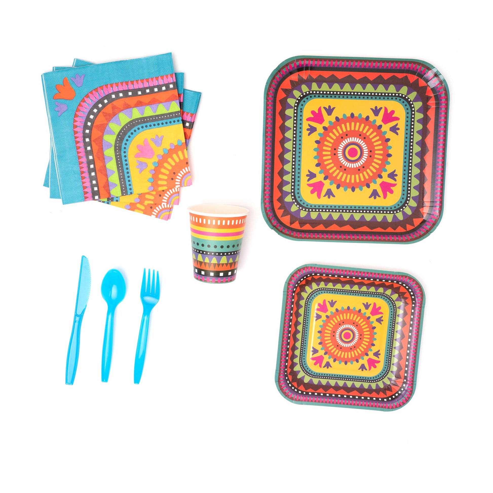 Fiesta Paper Dinner Set 25/Set
