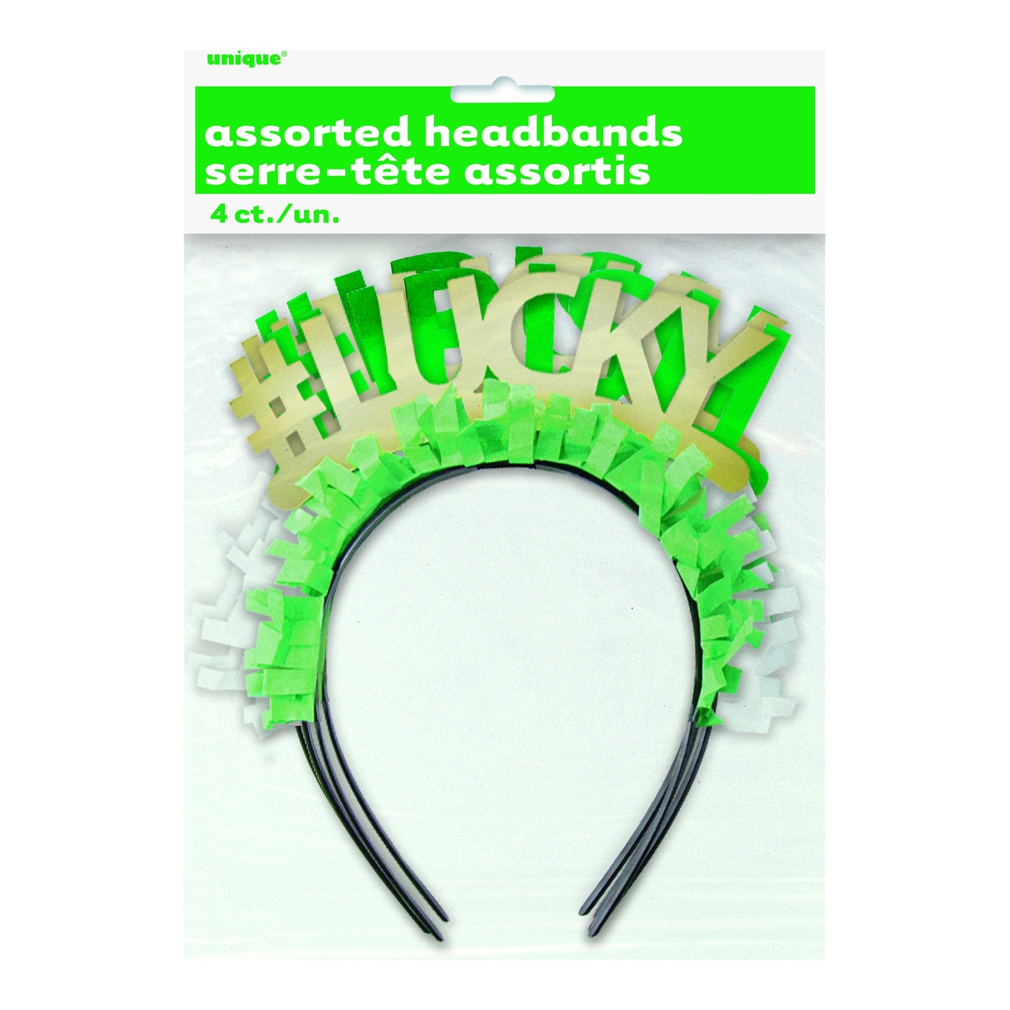 Foil St. Patrick's Day Headband 4ct