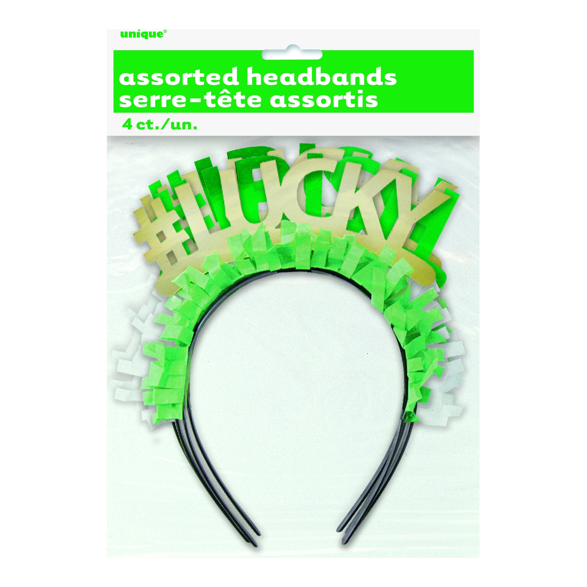 Foil St. Patrick's Day Headband 4ct