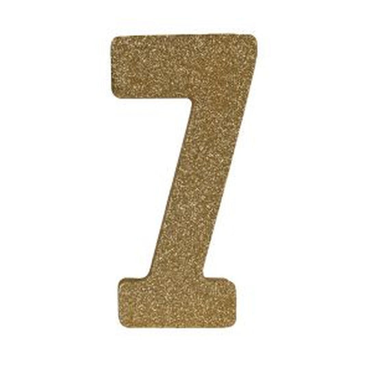 Glittered 7 Centerpiece