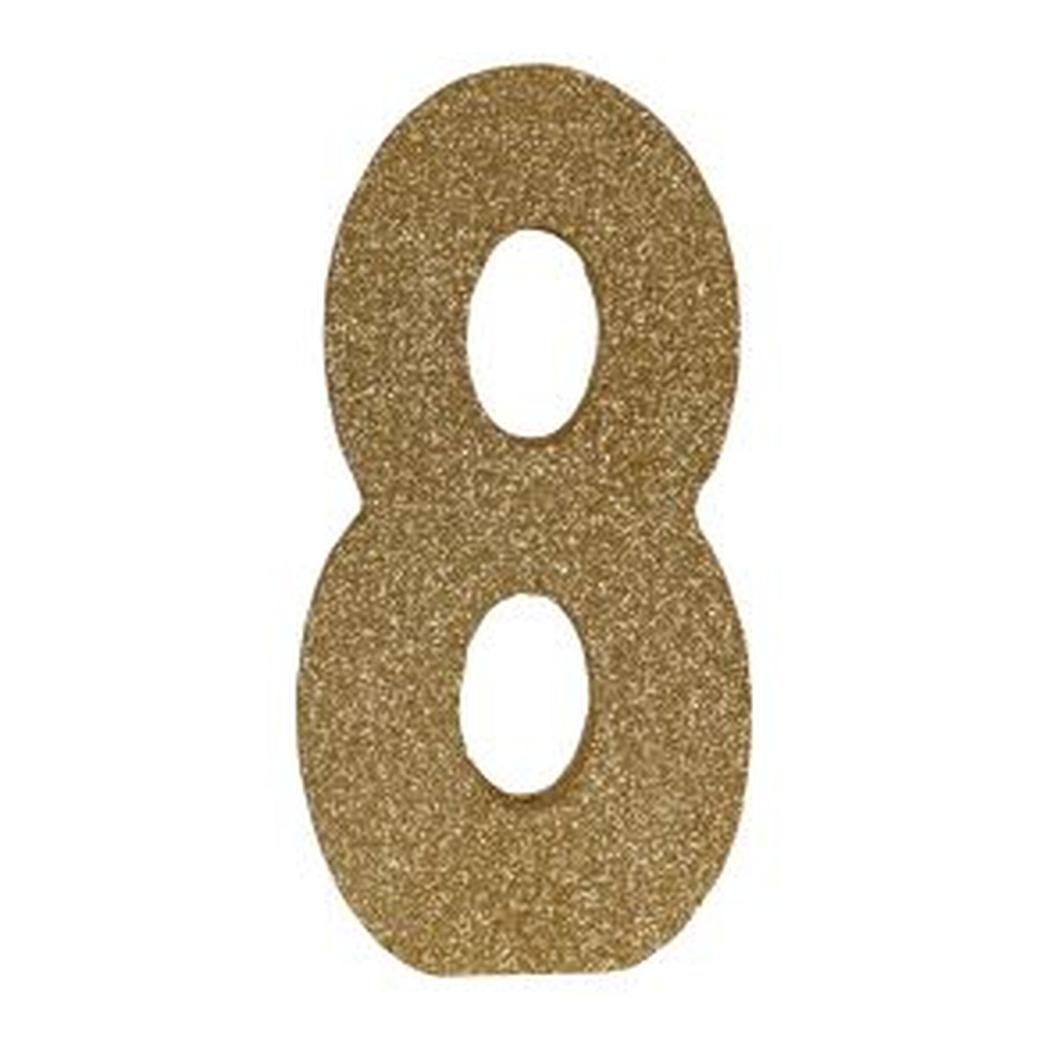 Glittered 8 Centerpiece