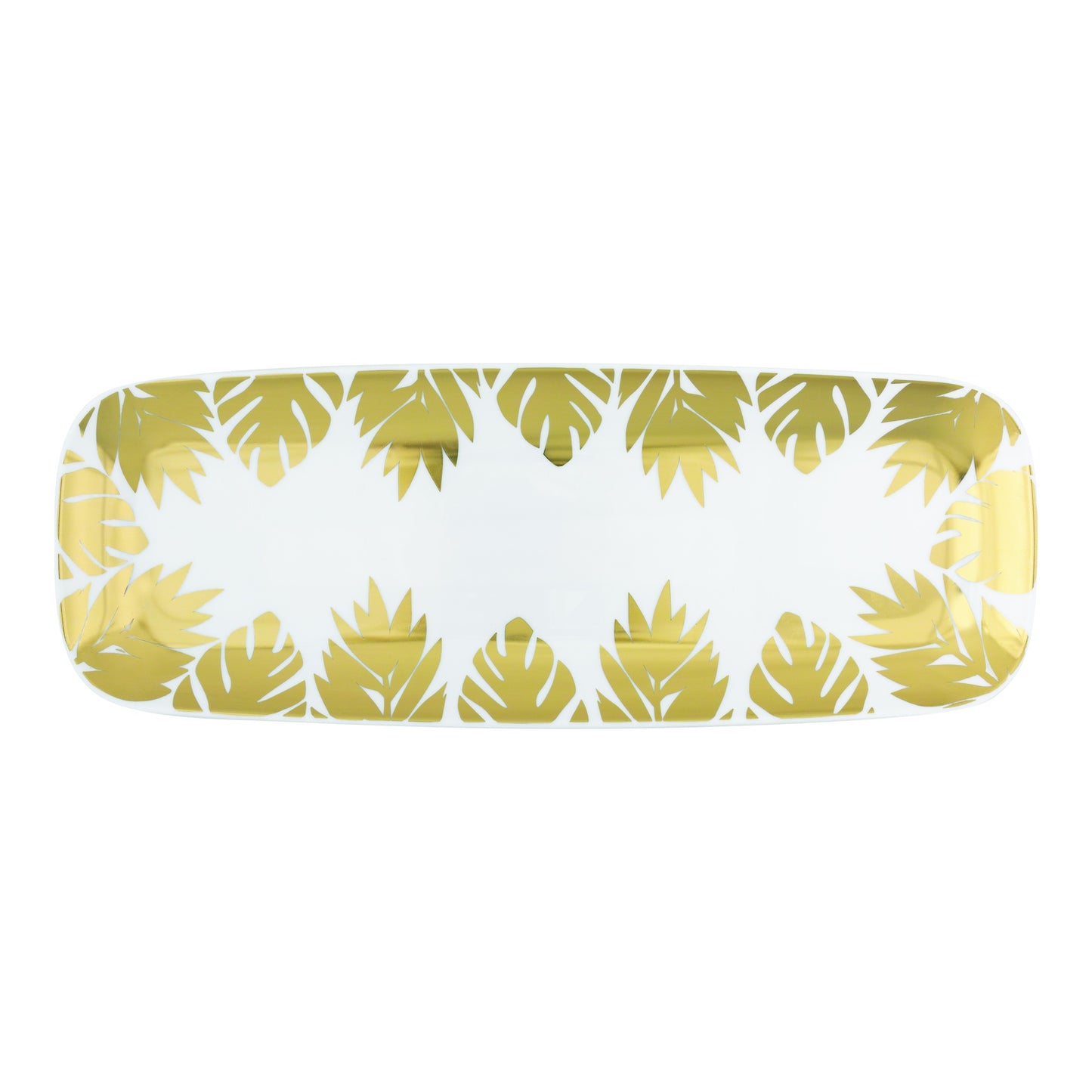 Gold Leaves Serving Tray