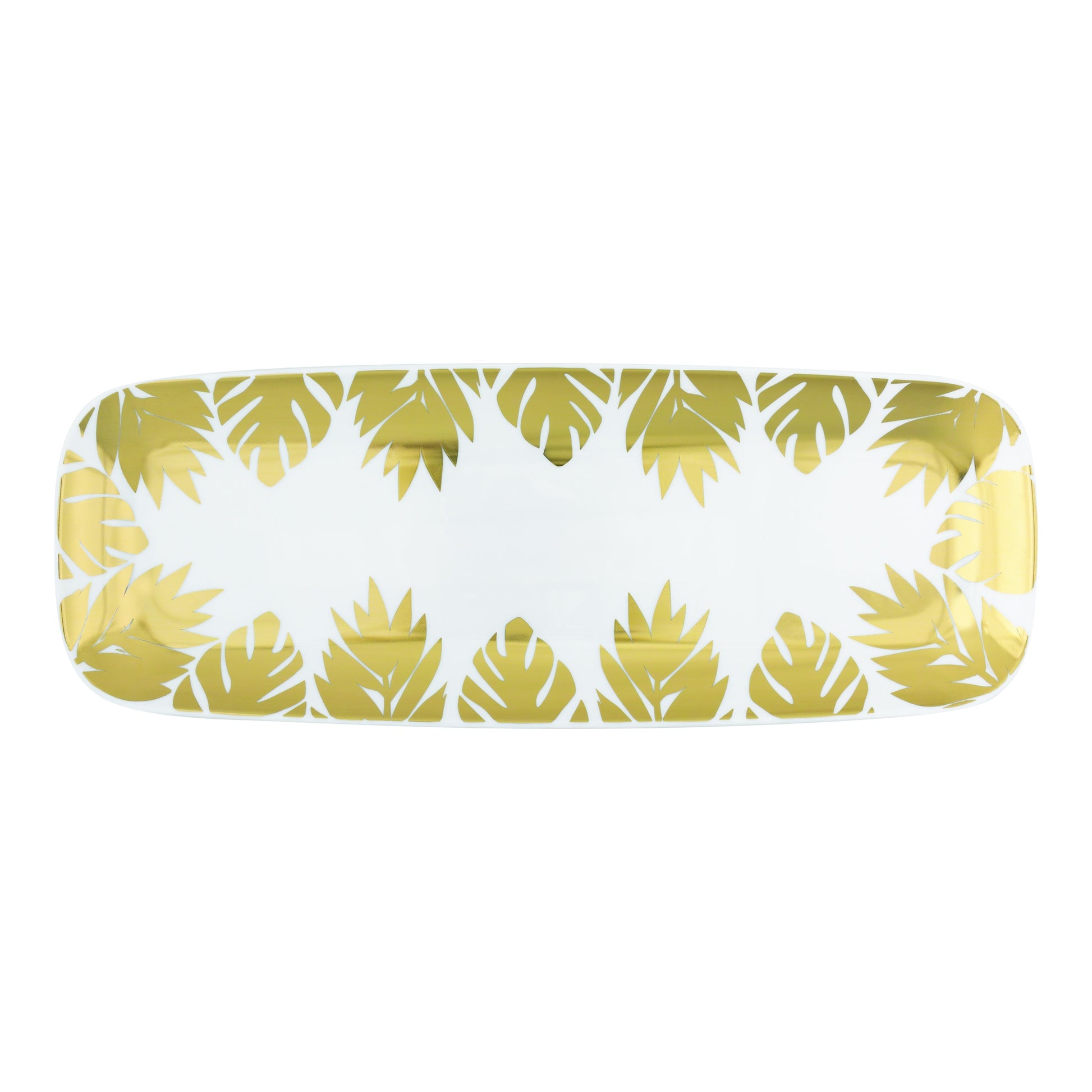Gold Leaves Serving Tray