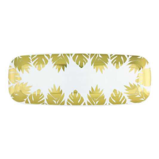 Gold Leaves Serving Tray