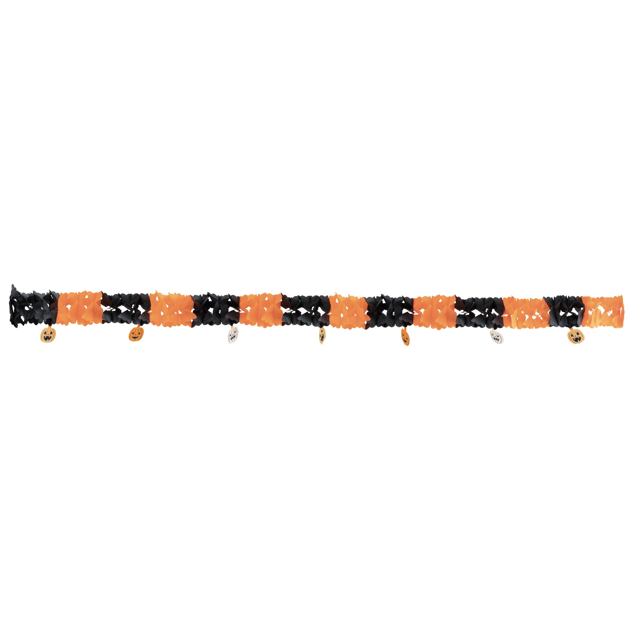 Halloween Bash Pumpkin Tissue Garland 7ft