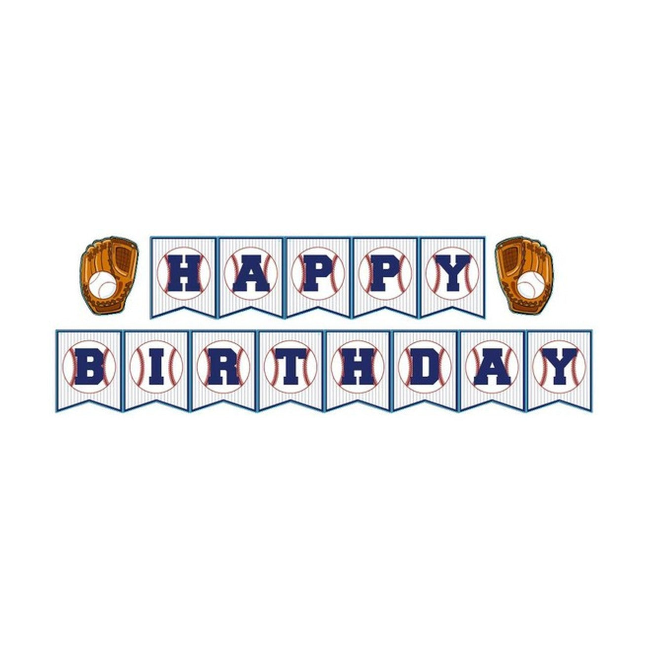 Happy Birthday Banner Baseball