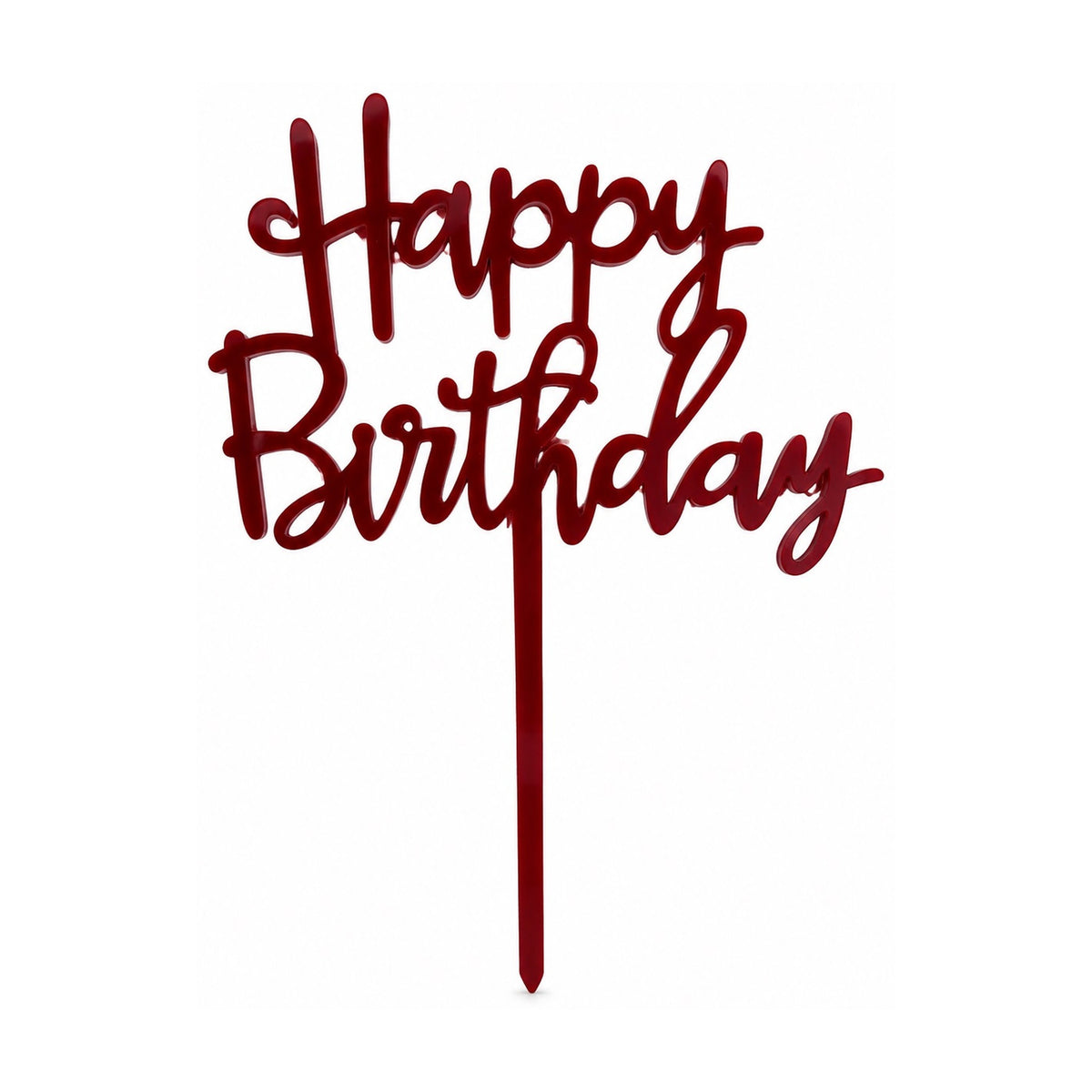 Happy Birthday Cake Topper Fuchsia
