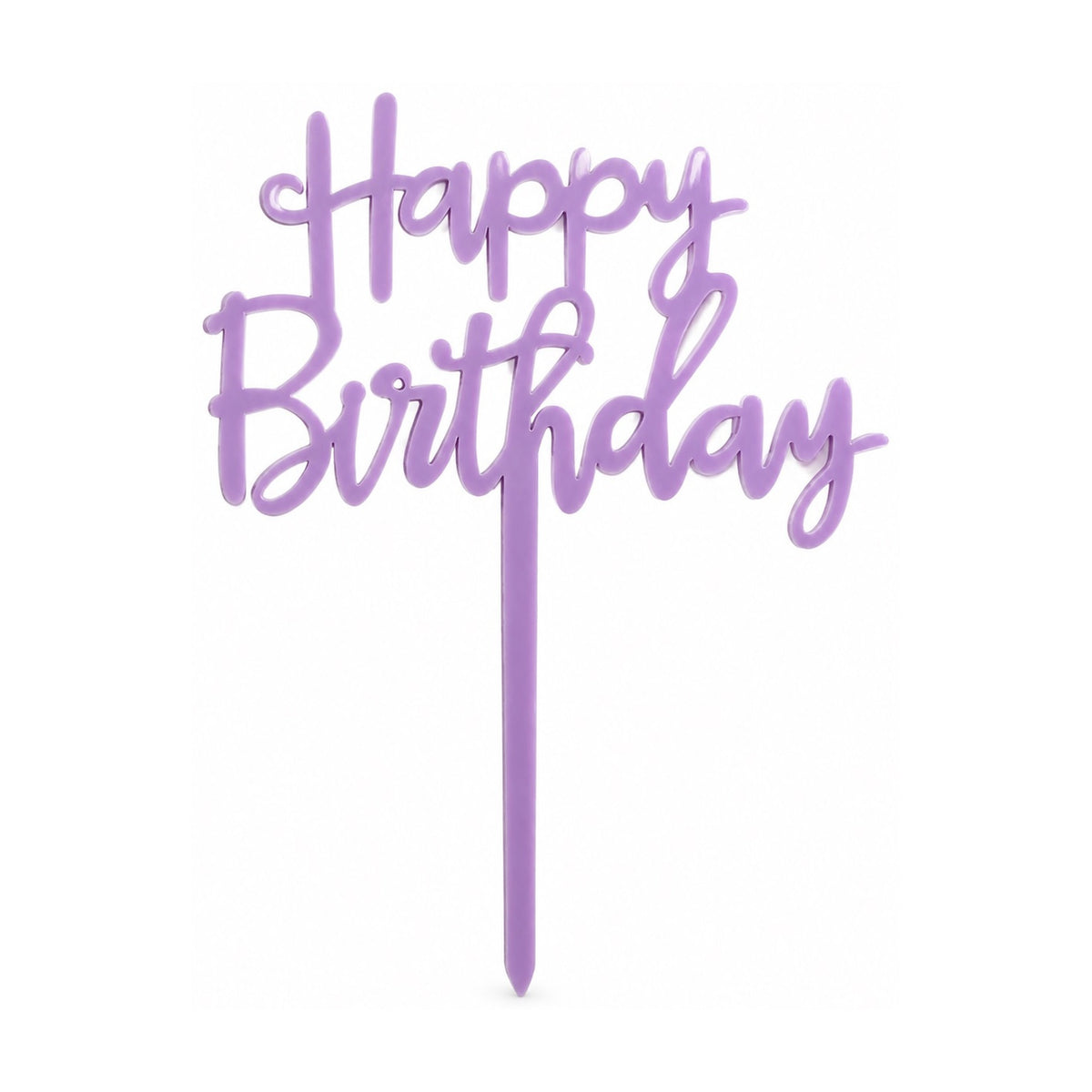 Happy Birthday Cake Topper Lavender
