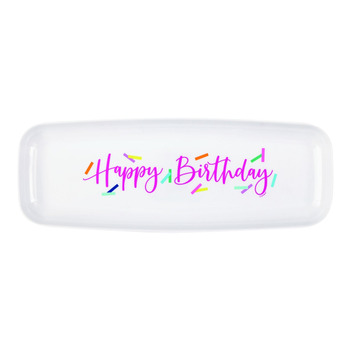 Happy Birthday Plastic Serving Tray
