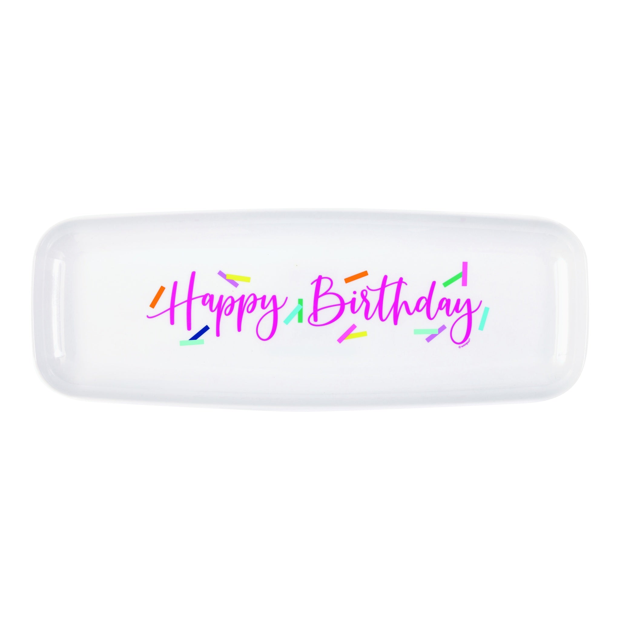 Happy Birthday Plastic Serving Tray