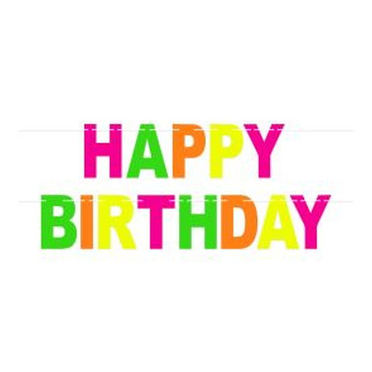 Happy Birthday Streamer Neon