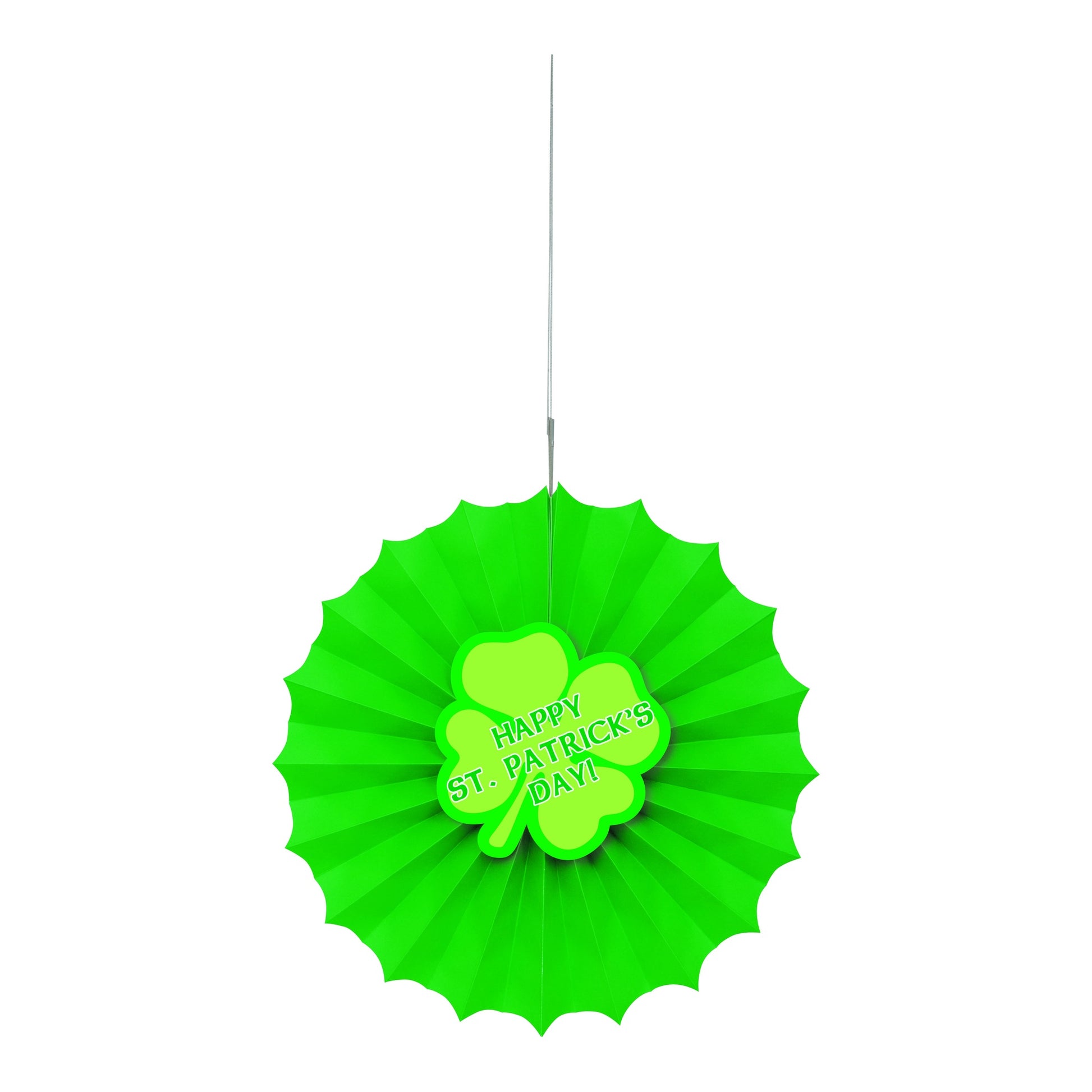 Happy St.Patrick's day 12" Paper Fan
