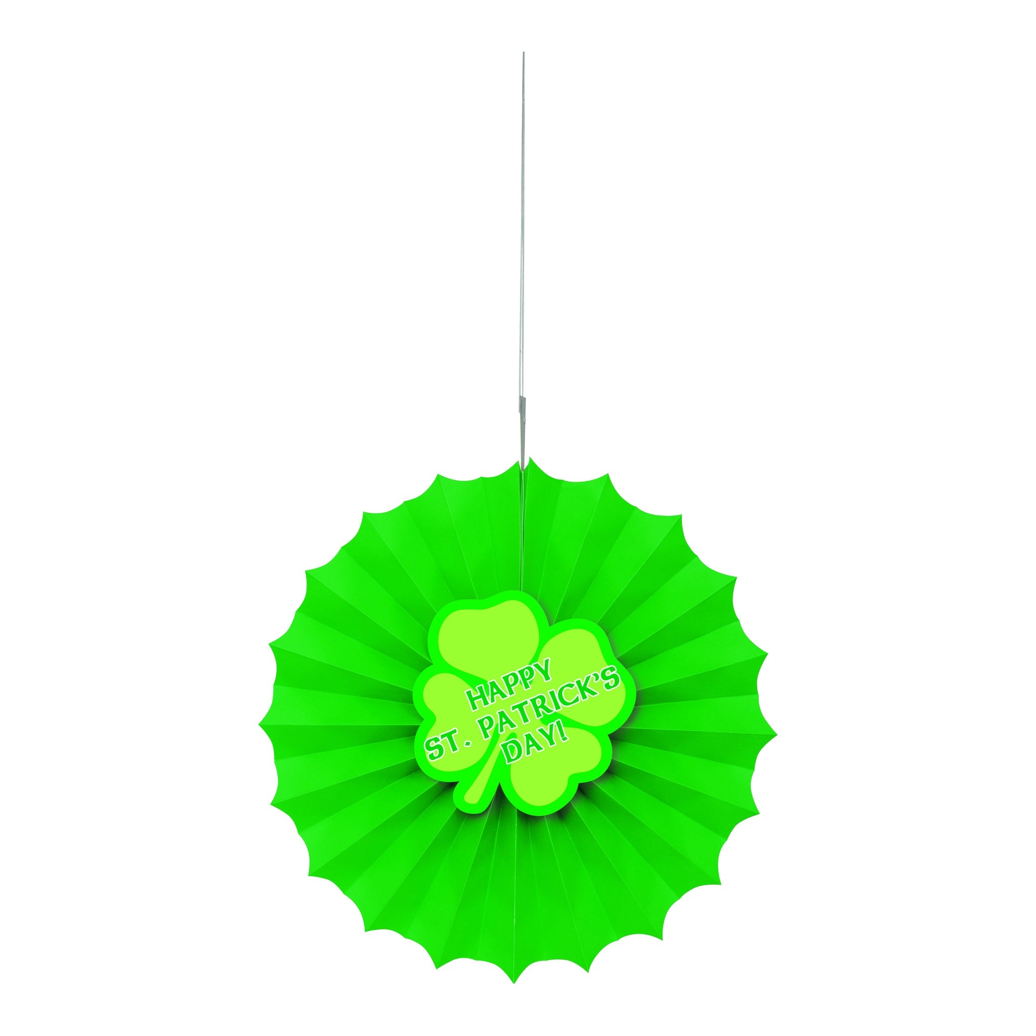Happy St.Patrick's day 12" Paper Fan