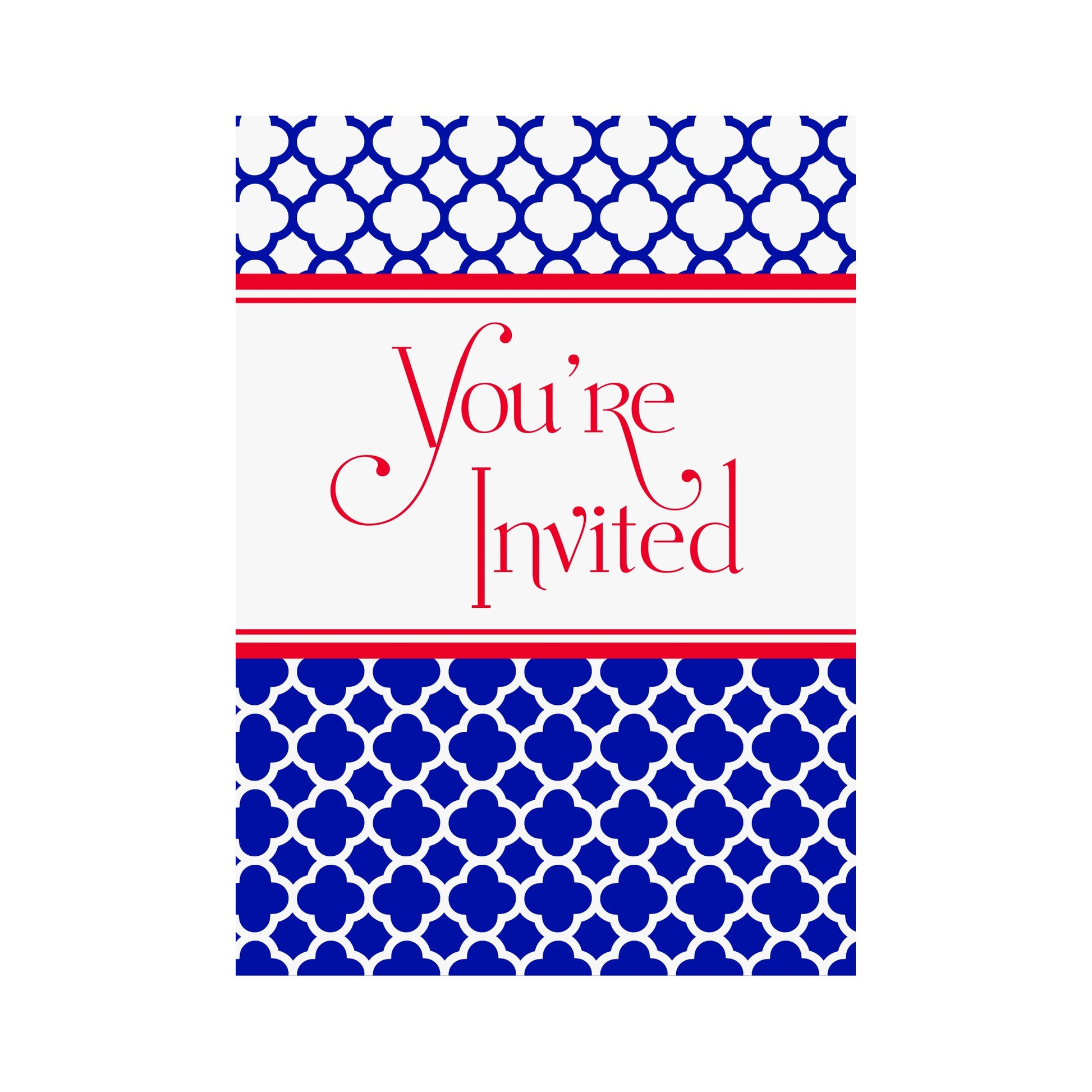 Invitation 8ct Blue