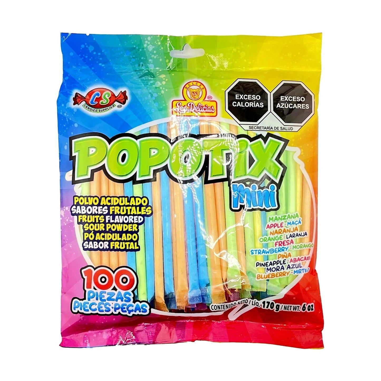 Las Delicias Popotix Mini 100ct