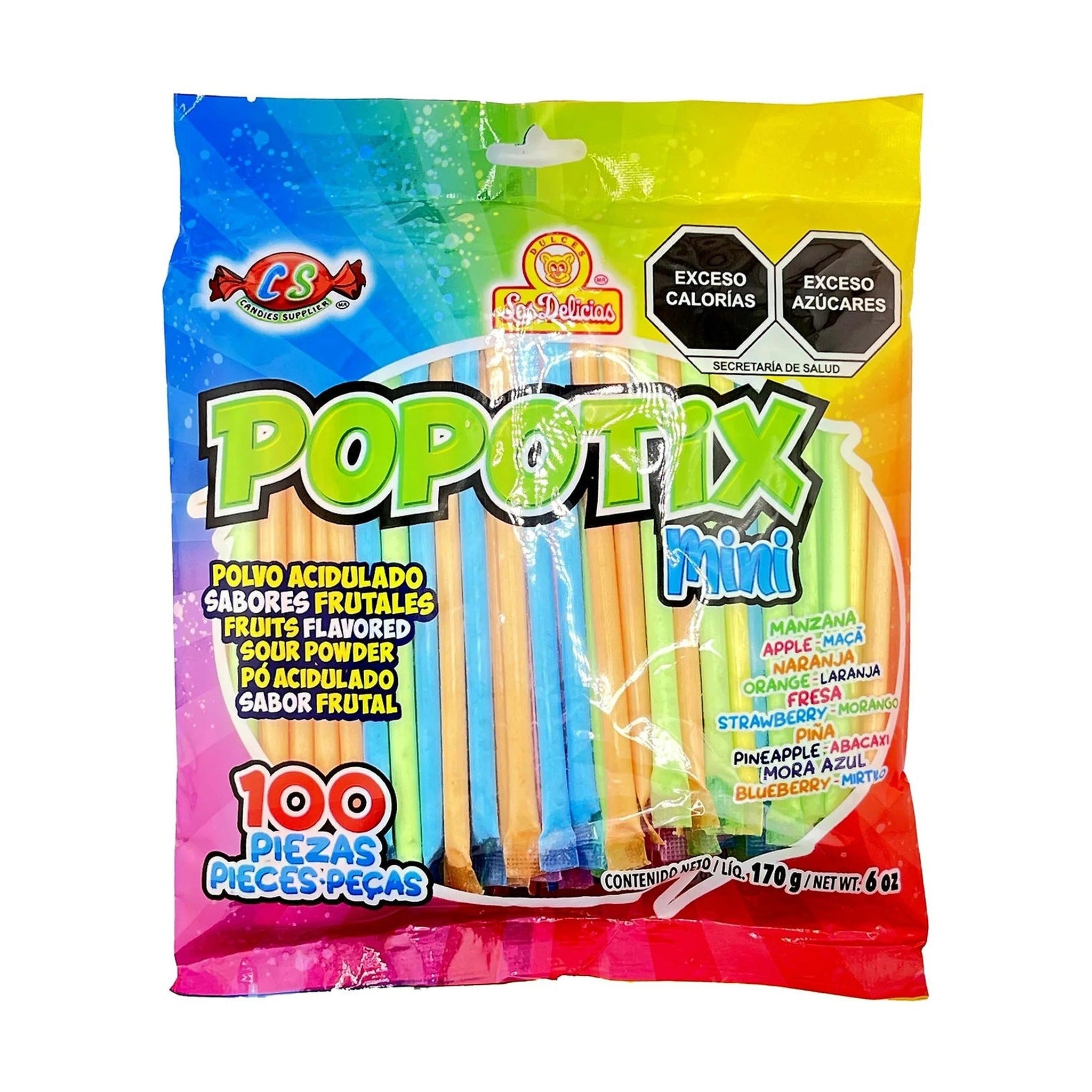 Las Delicias Popotix Mini 100ct