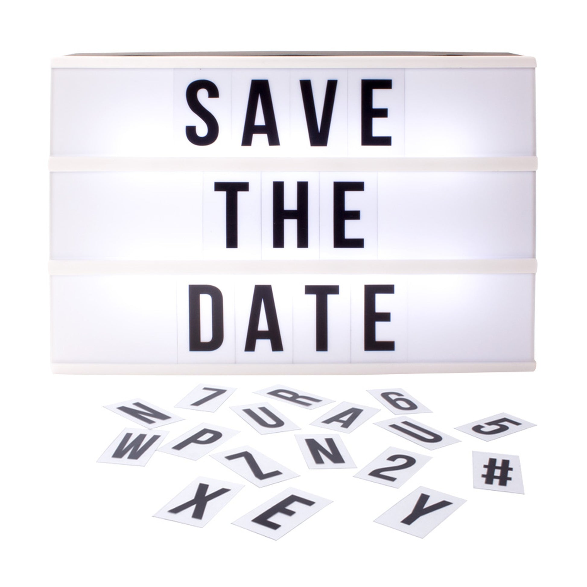 LED Light Box with Letters