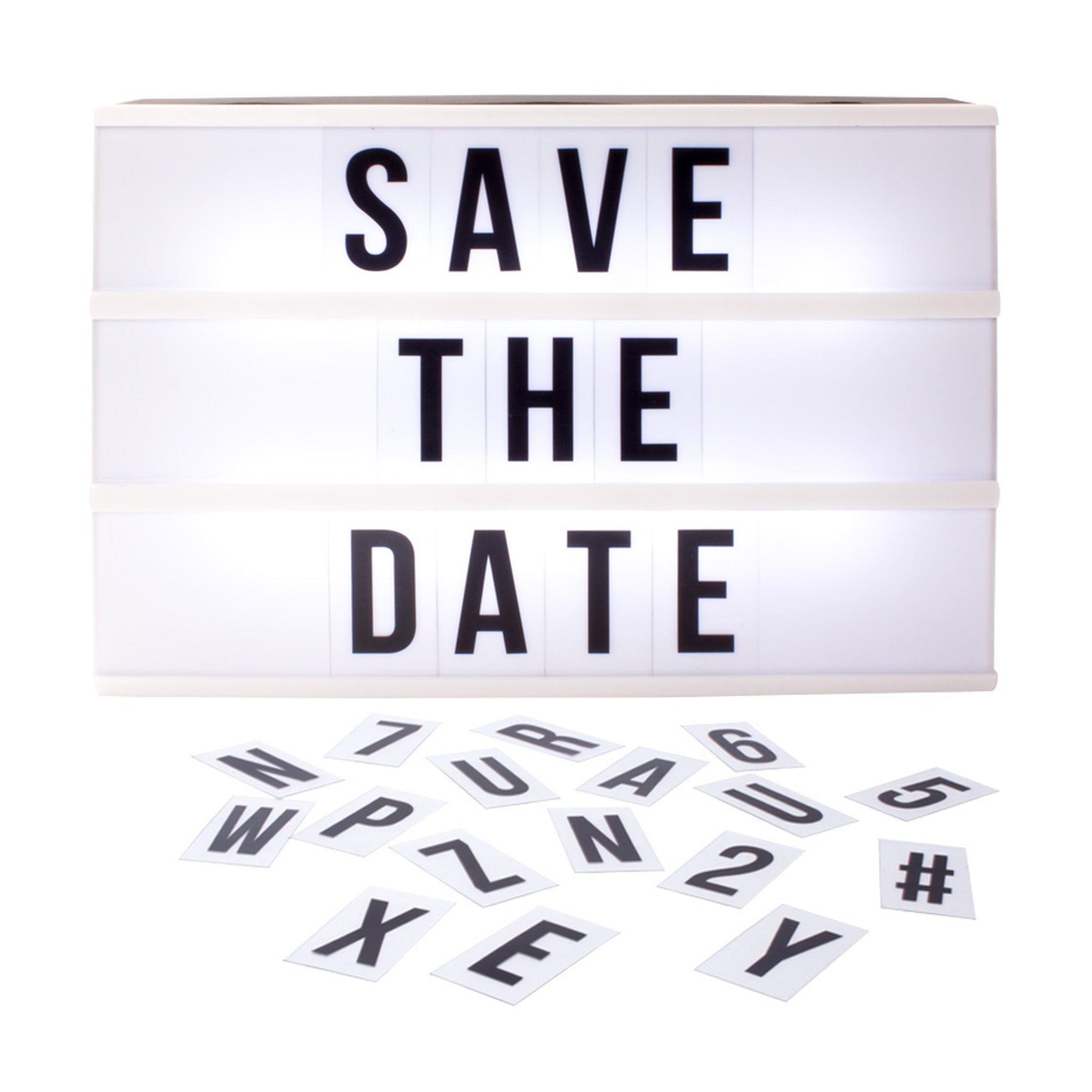 LED Light Box with Letters