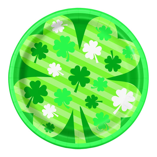 Lucky Clover St. Patrick's Day Plate 8ct