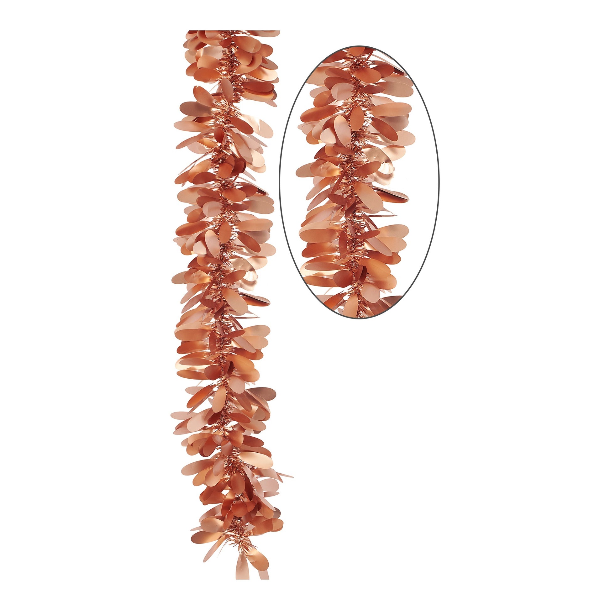 Matte Tinsel Garland Rose Gold