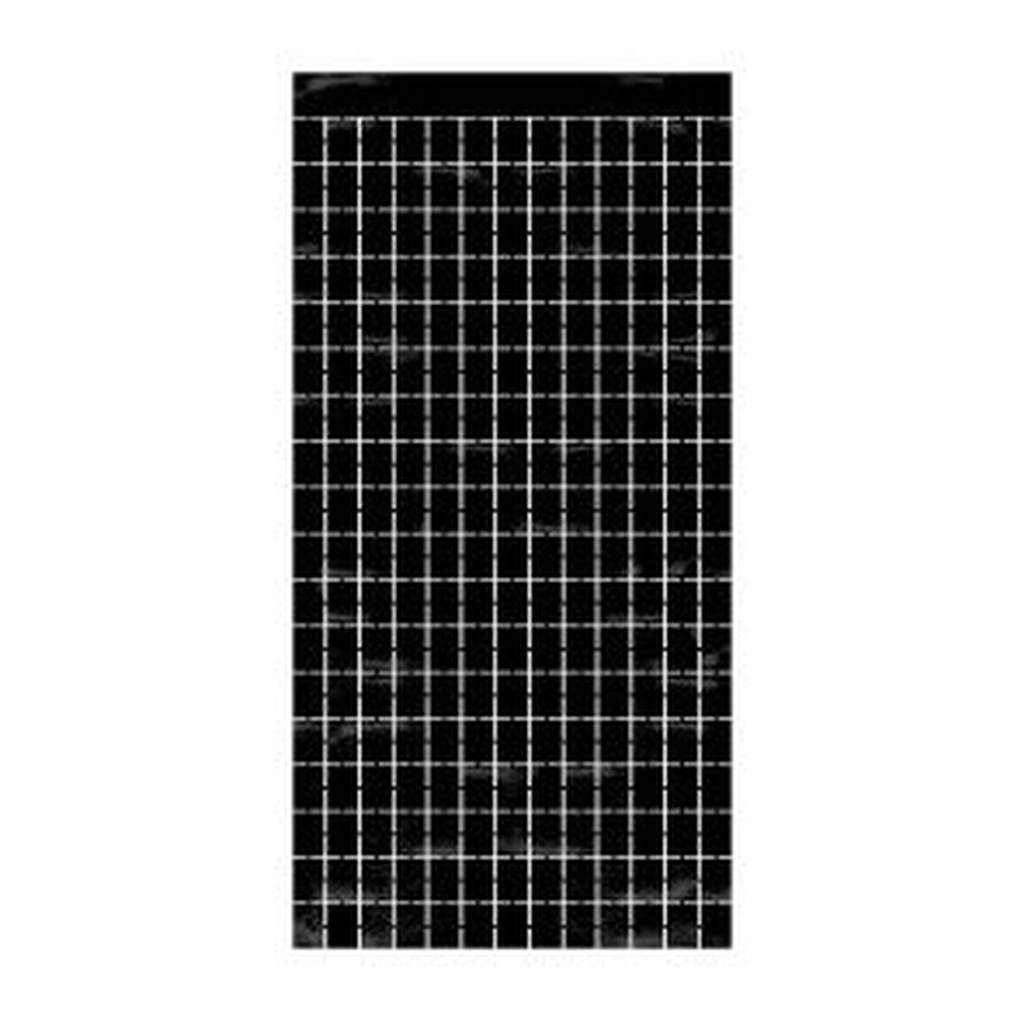 Metallic Square Curtain Black