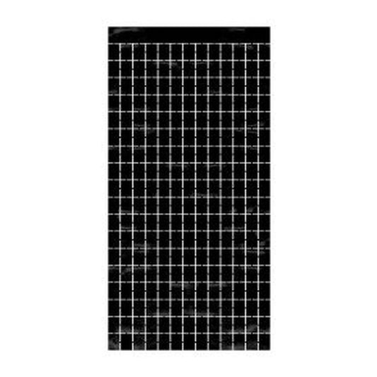 Metallic Square Curtain Black