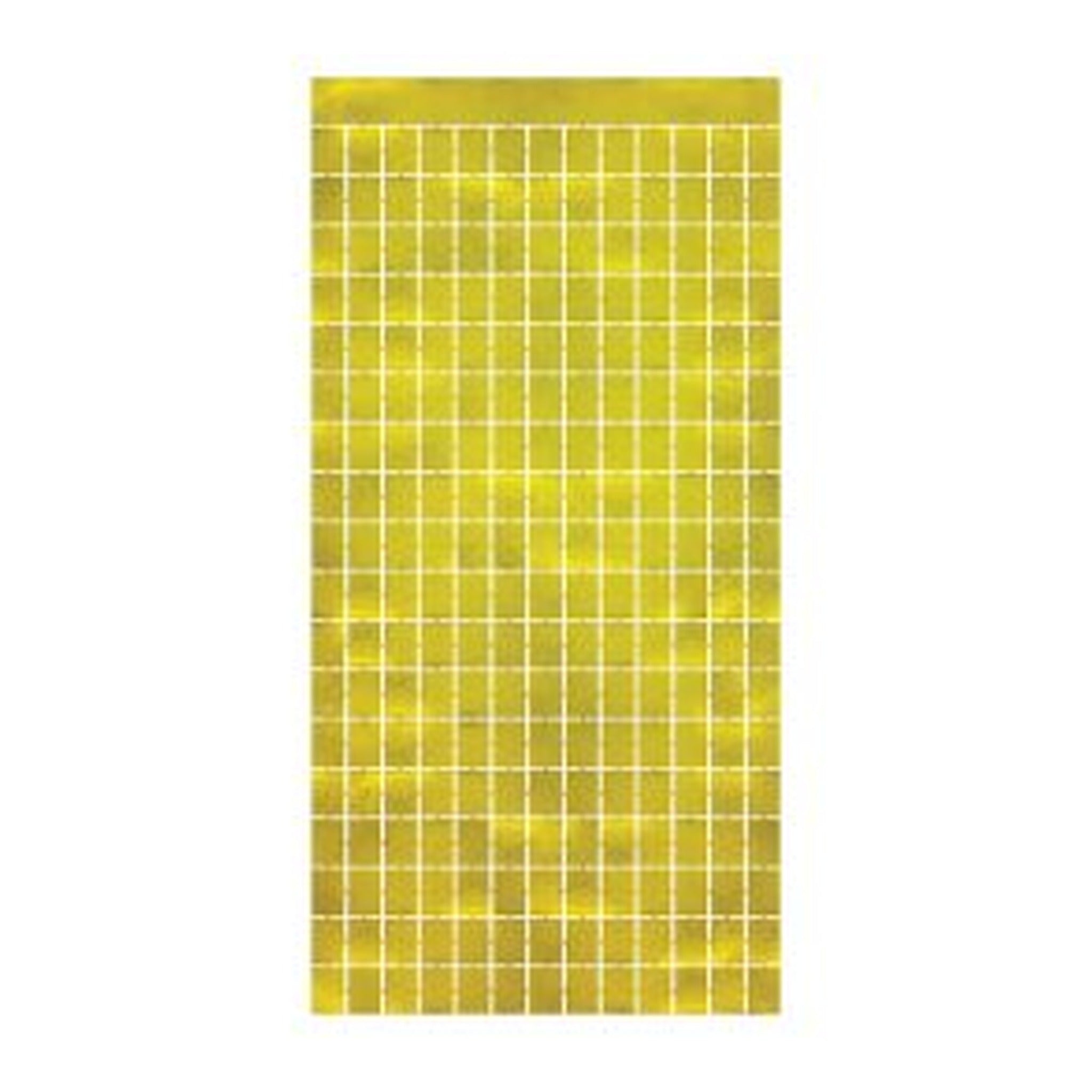 Metallic Square Curtain Gold