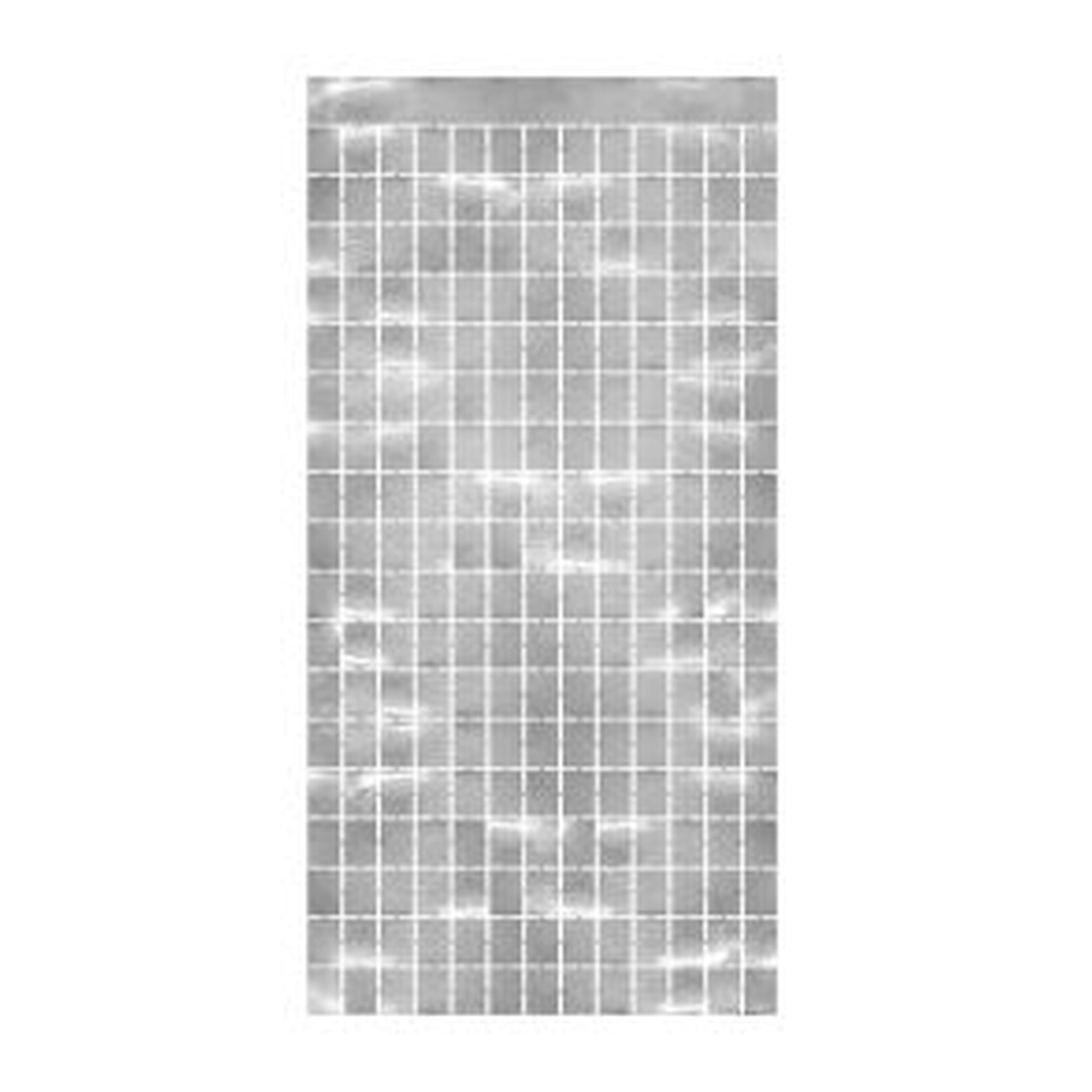 Metallic Square Curtain Silver