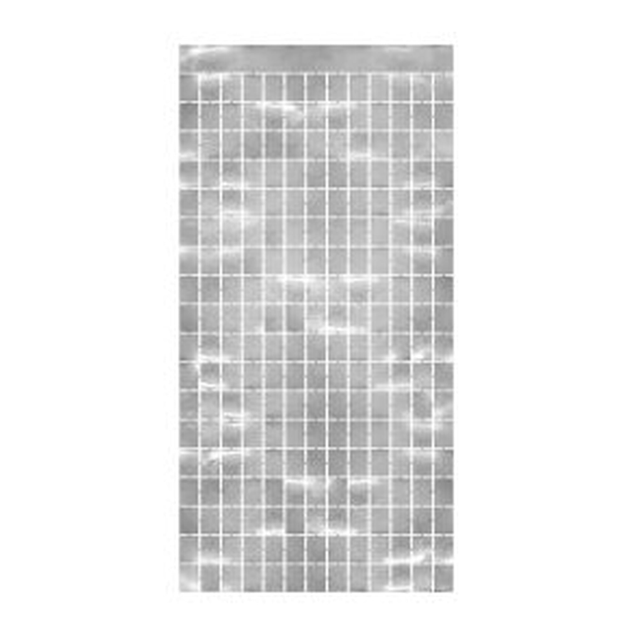 Metallic Square Curtain Silver