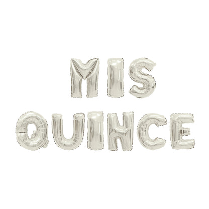 Mis Quince Balloon Silver