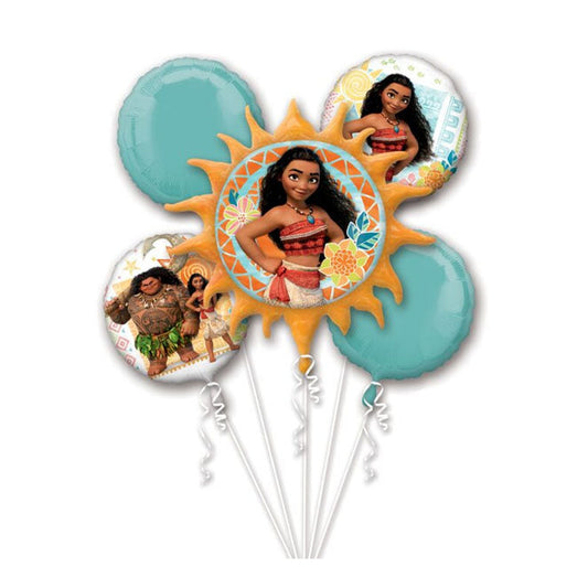 Moana Balloon Bouquets 5pc