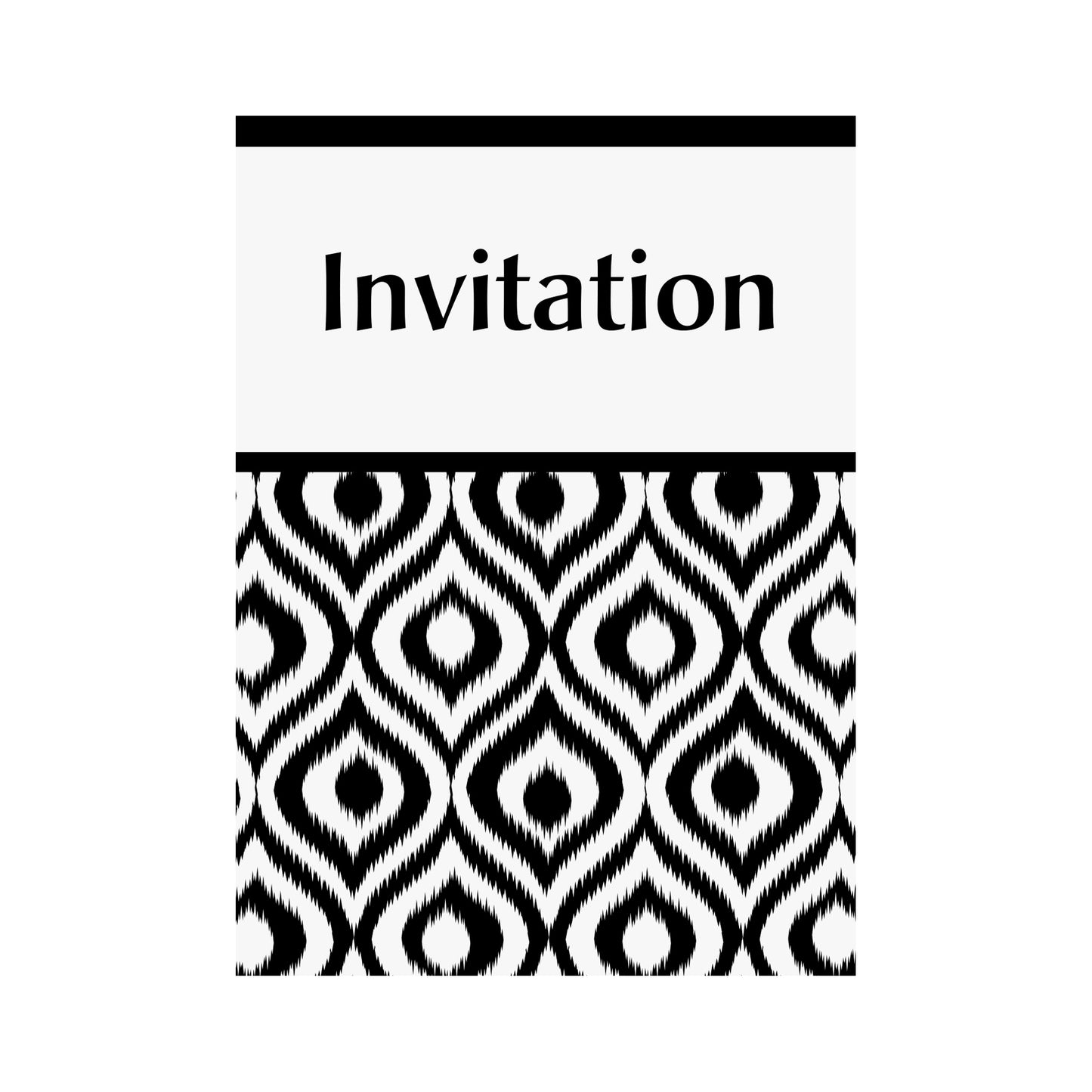 Moroccan Ikat Invitation 8ct