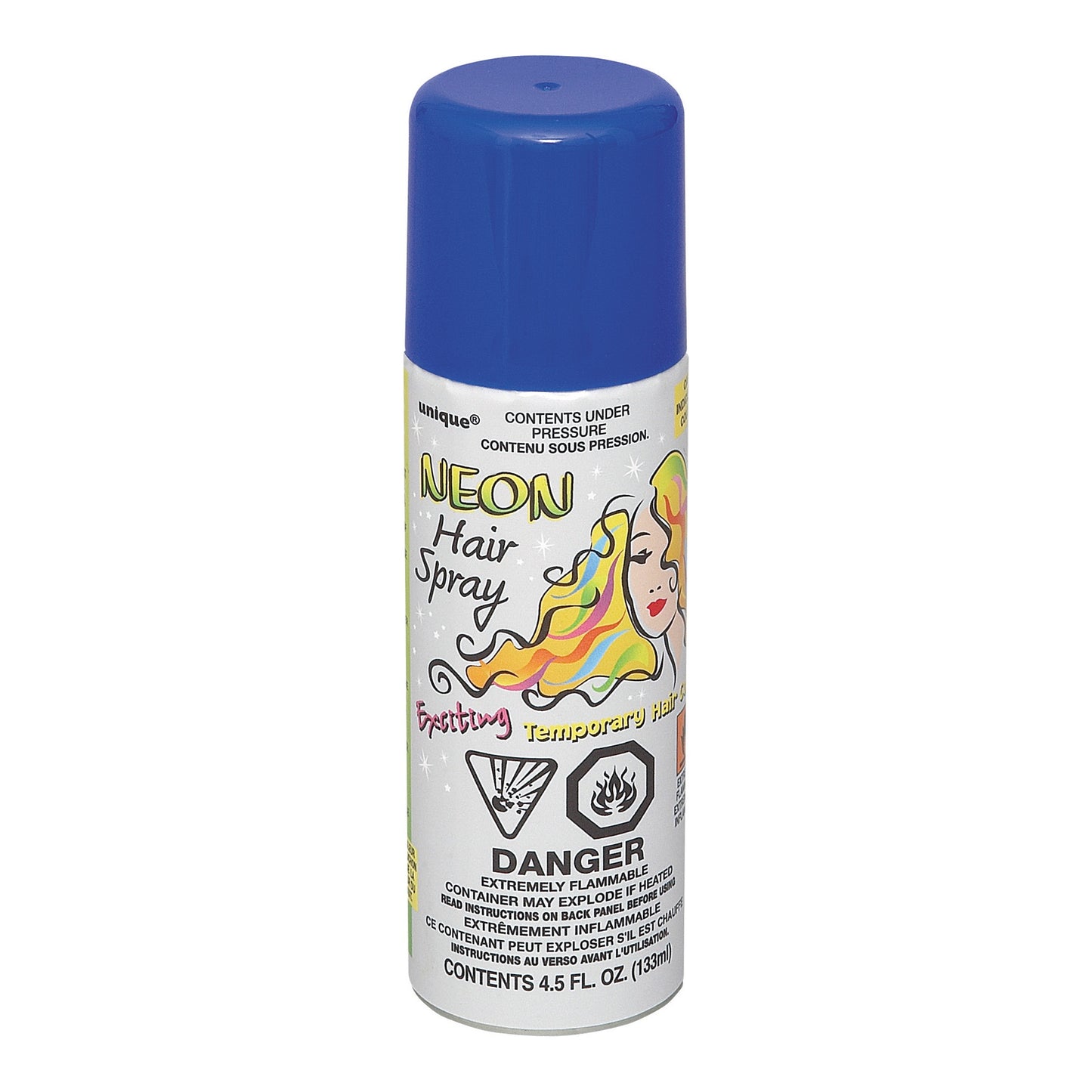 Neon Hair Spray Blue