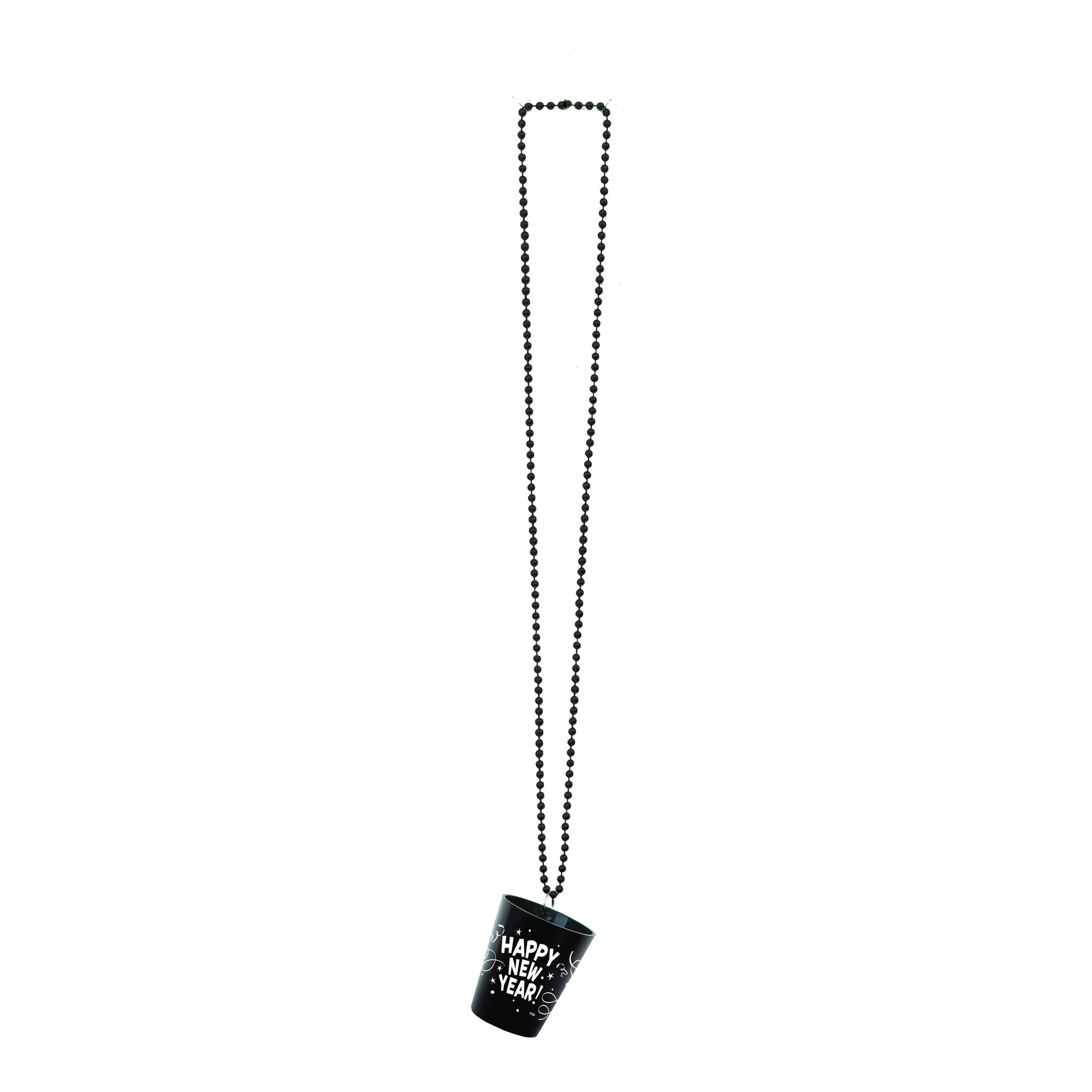 New Year Bead Necklace Shot Glass