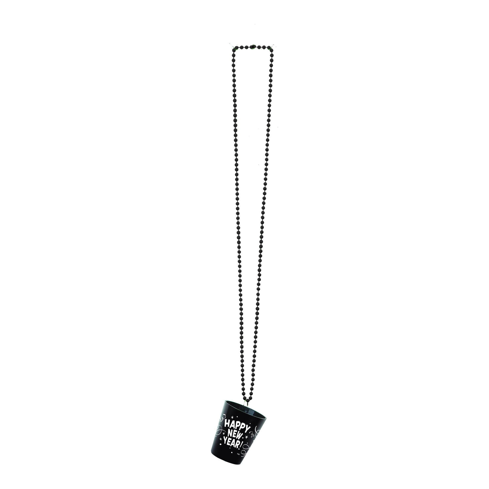 New Year Bead Necklace Shot Glass