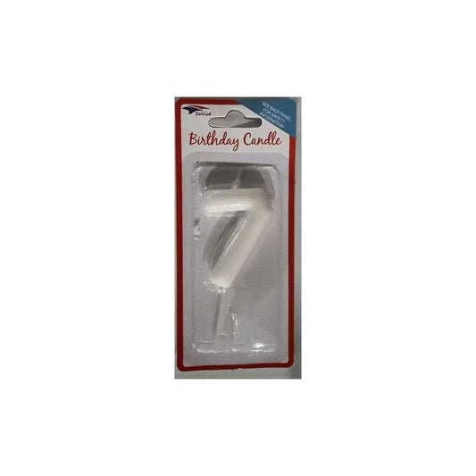 Number Candle White 7