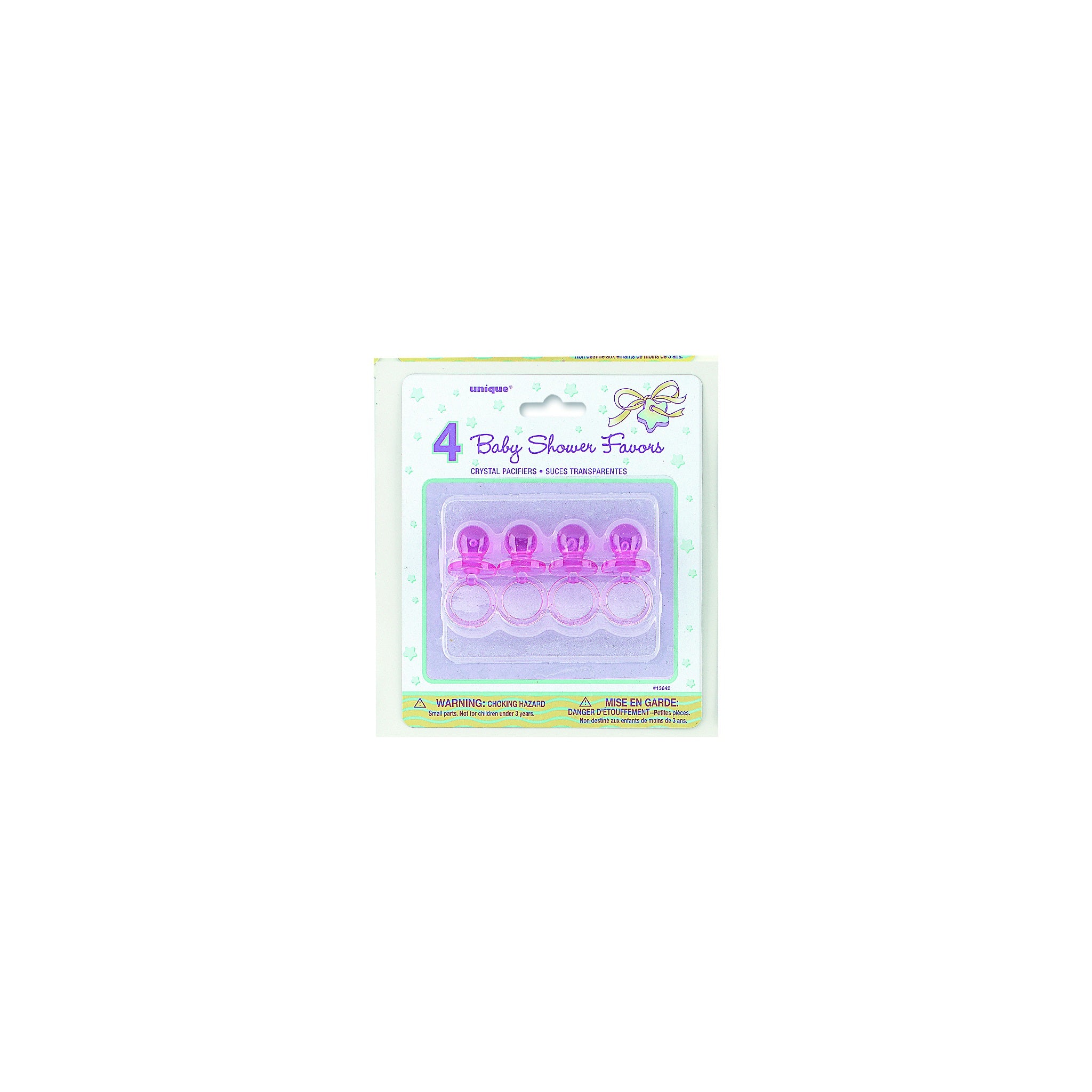 Pacifier Pink 4pc