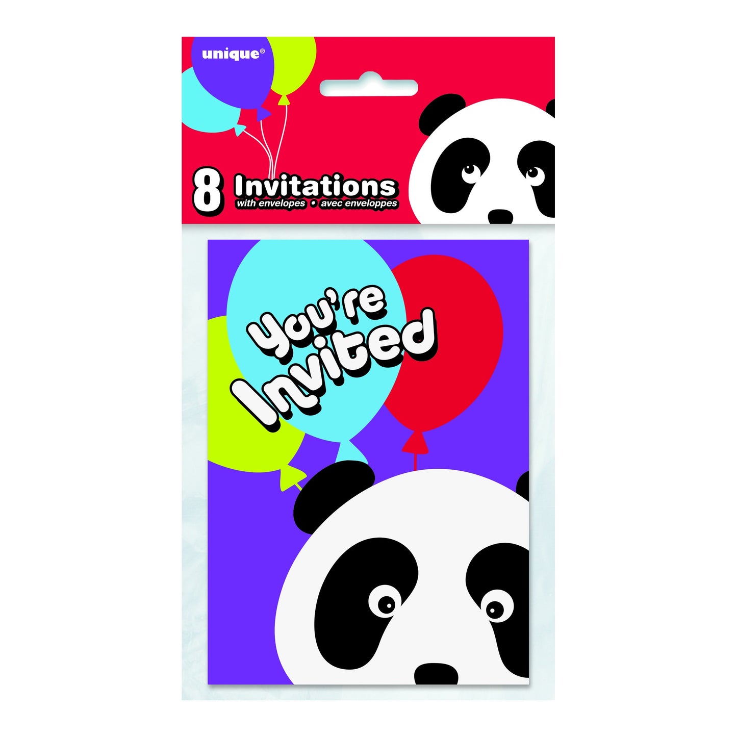 Panda Invitation 8ct