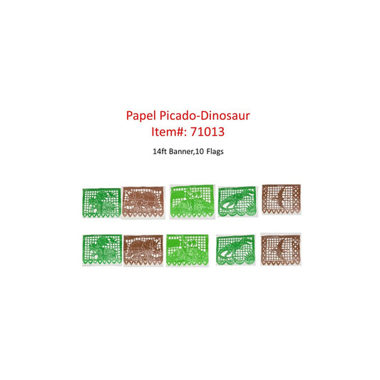 Papel Picado Dinosaur