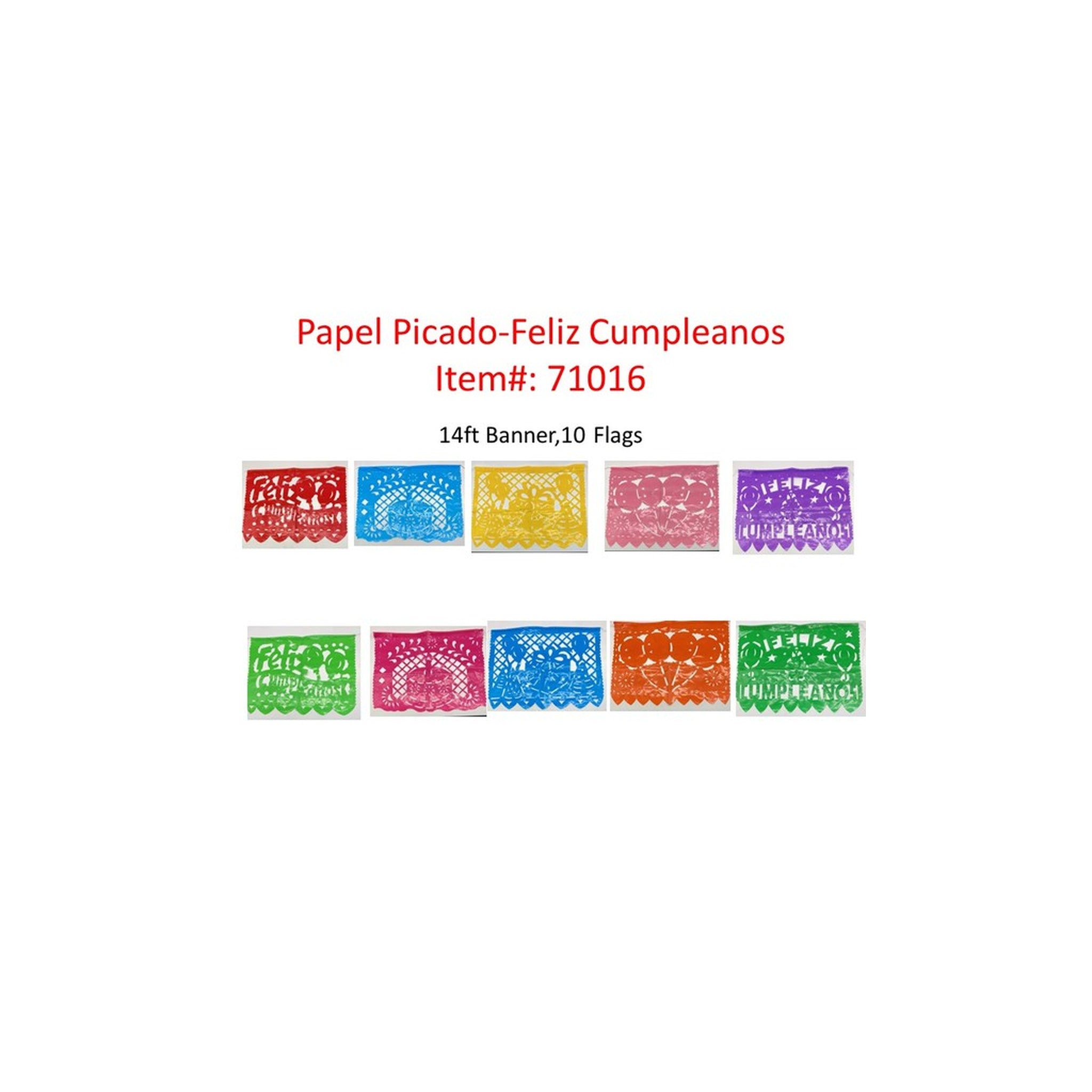 Papel Picado Feliz Compleanos