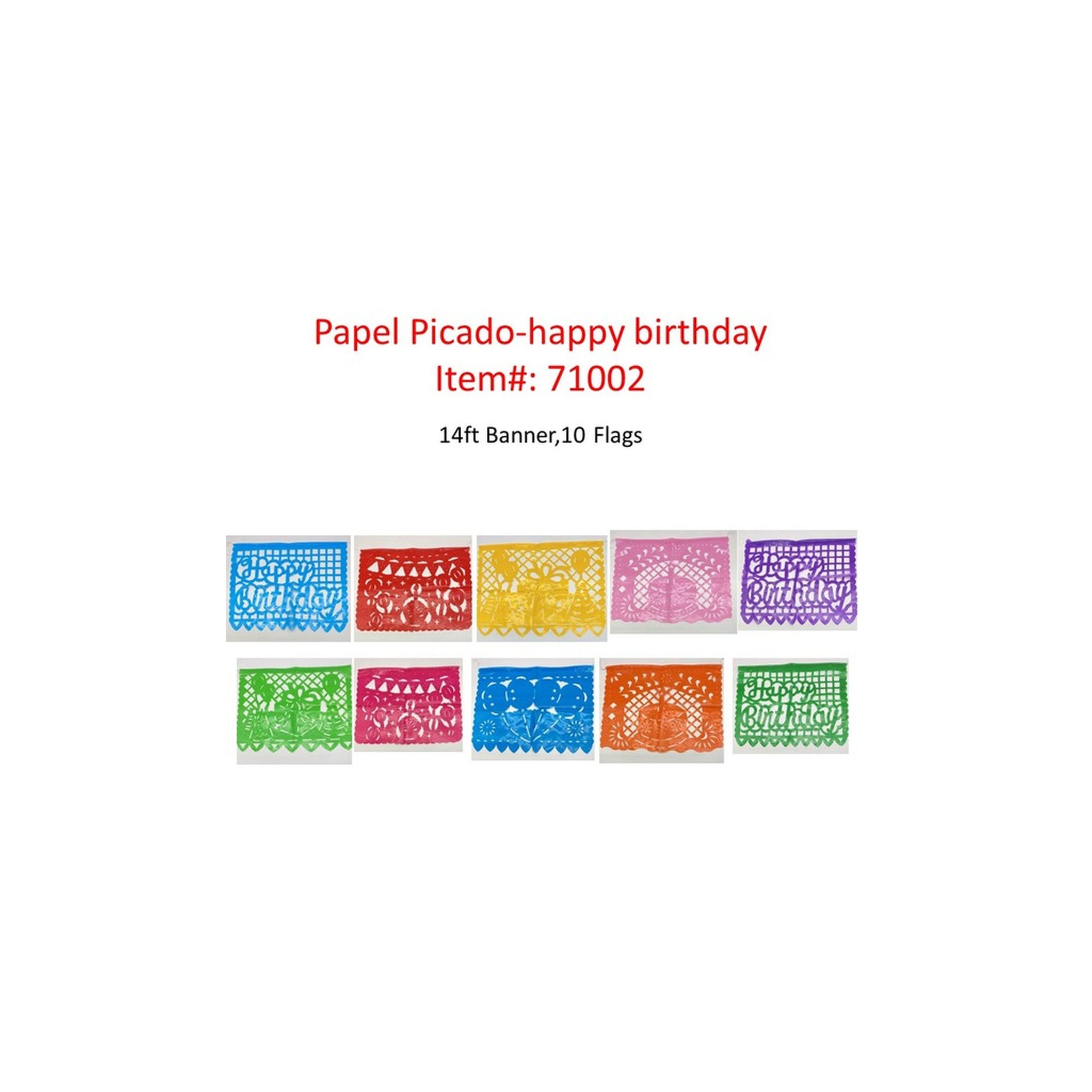 Papel Picado Happy Birthday
