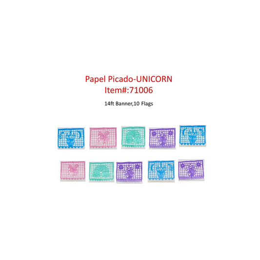 Papel Picado Unicorn