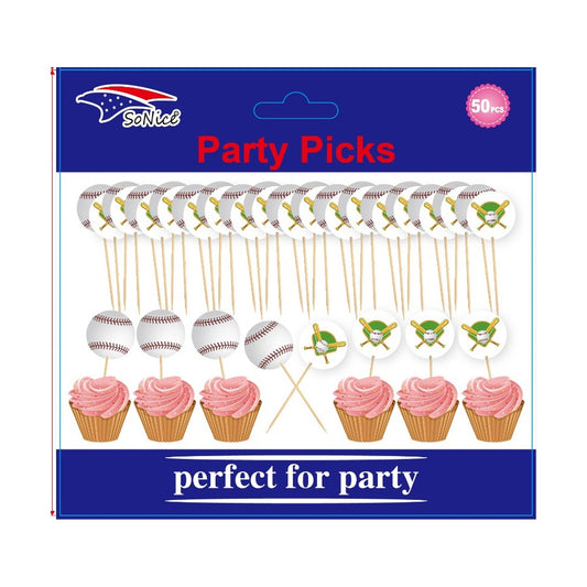 Party Picks Baseball 50ct