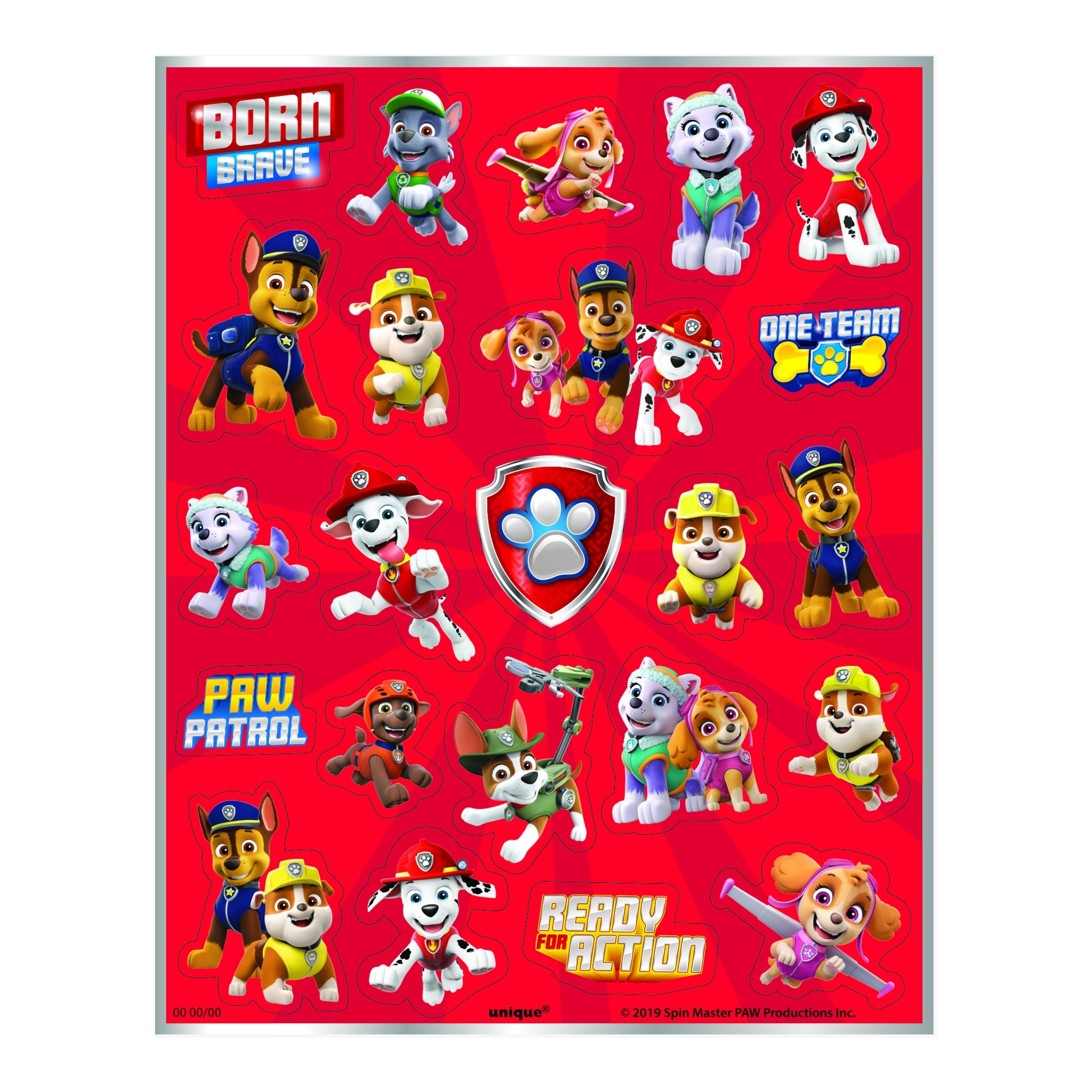 Paw Patrol Sticker Sheets 4ct