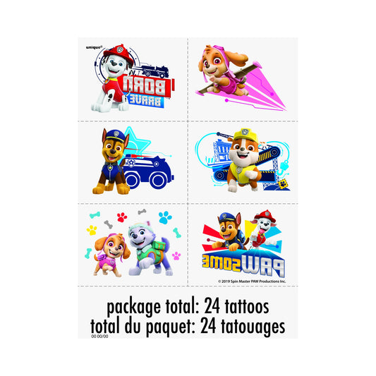 Paw Patrol Tattoos 24ct