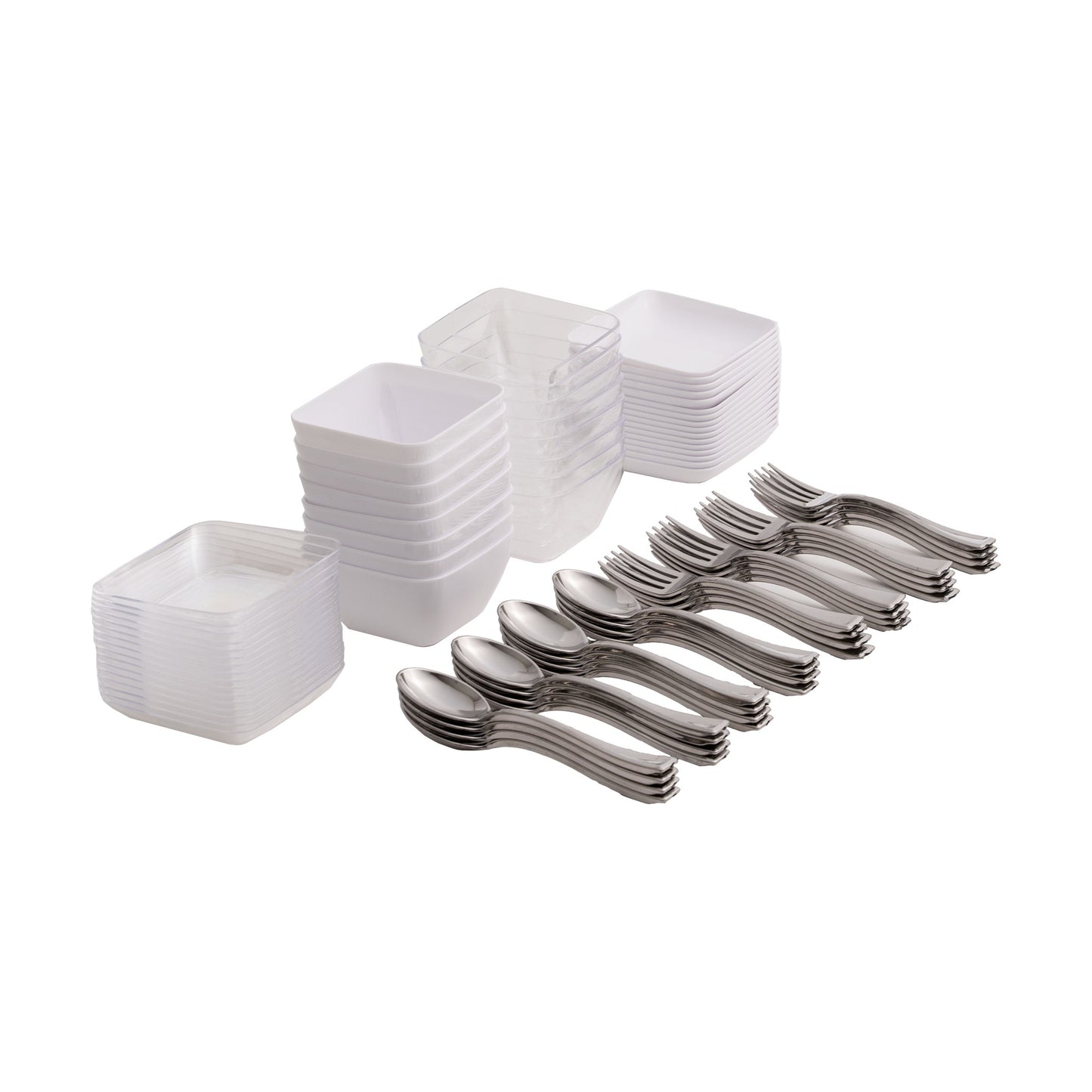 Plastic Appetizer Set 96pc